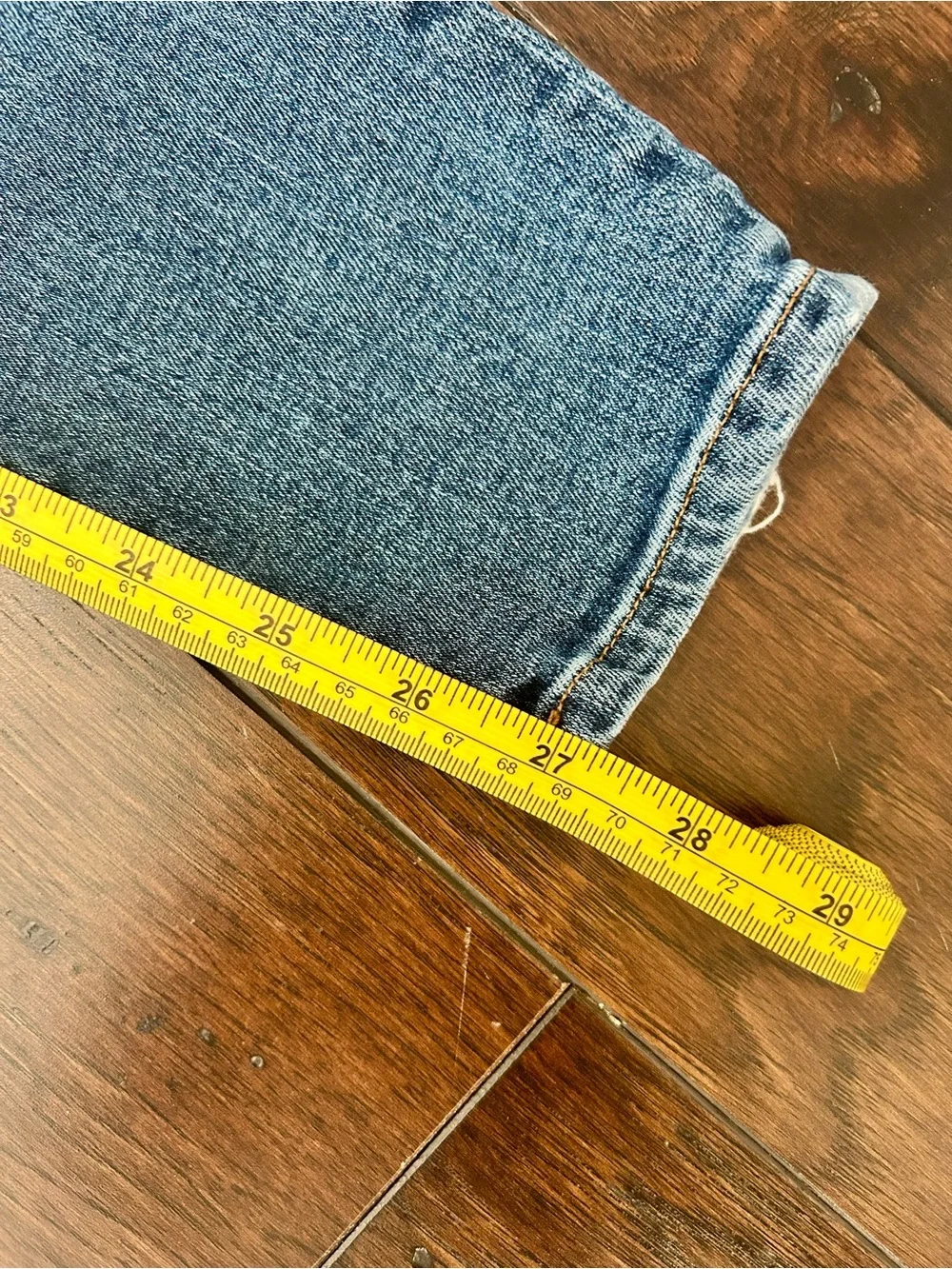J. Crew 8” Toothpick Jeans in Medium Blue Denim